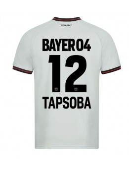 Bayer Leverkusen Edmond Tapsoba #12 Auswärtstrikot 2023-24 Kurzarm